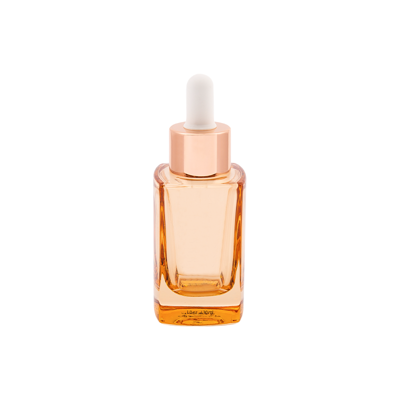 30 ml vaaleanpunainen lasiseerumin pudottajapullo