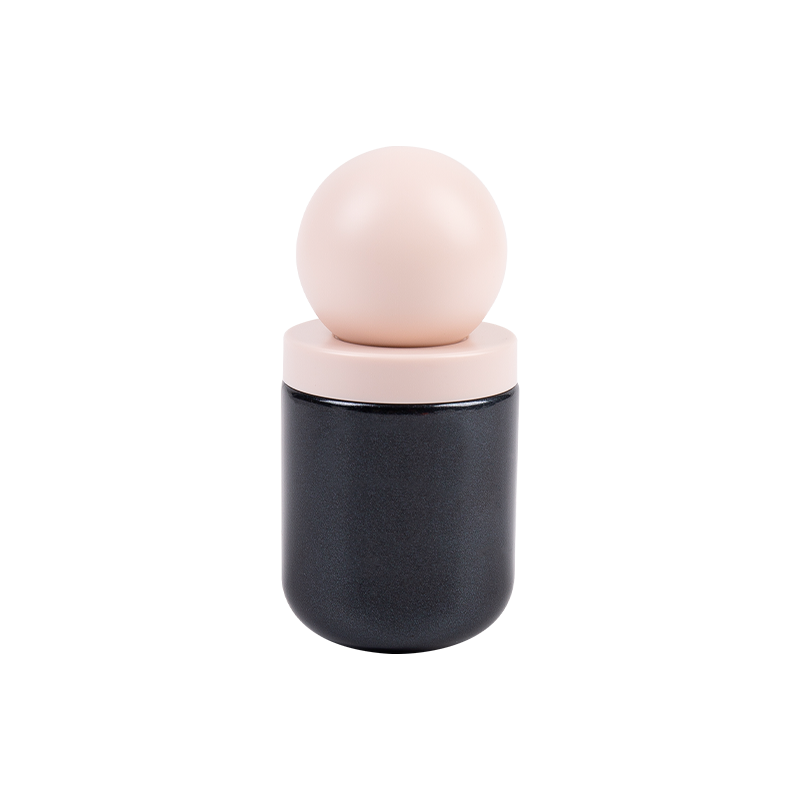 30 ml matta lasi kosmeettinen pullo pehmeällä pallomaisella ABS -korkilla