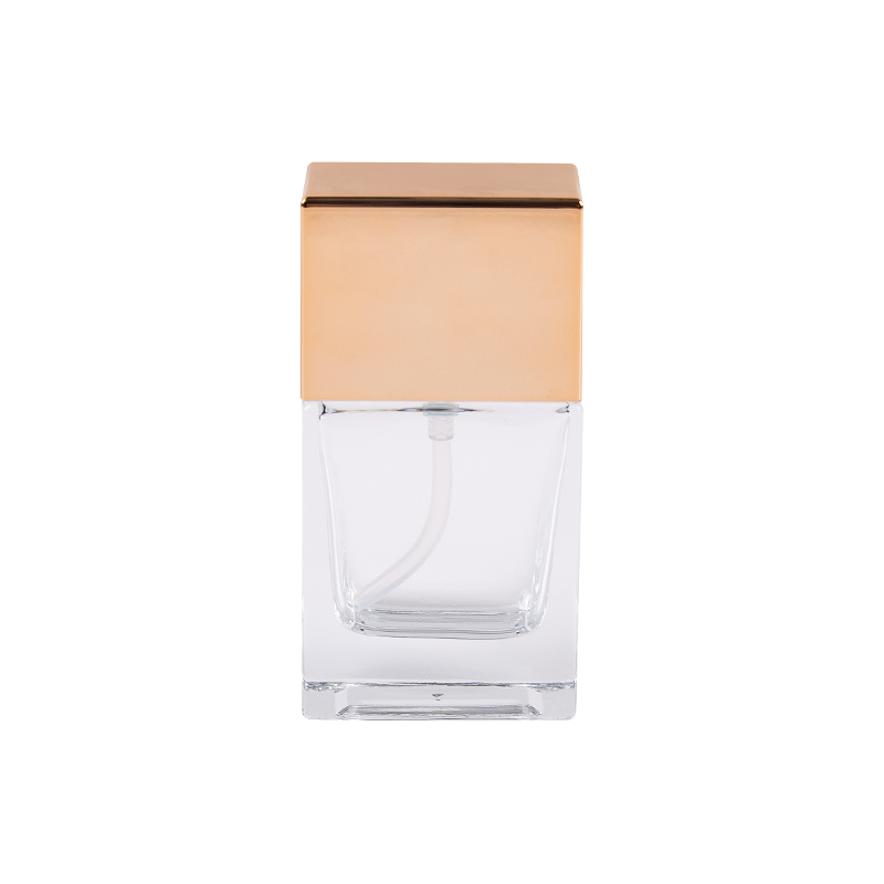 30ml Luxé Clear Elegance Glass -pullo kultaisella abs -korkilla