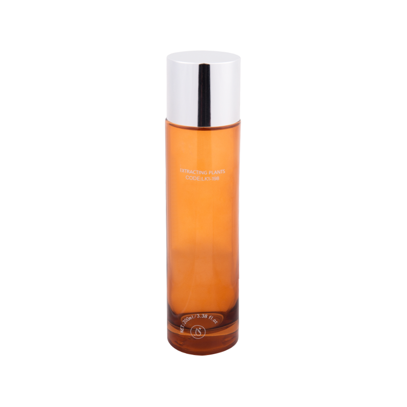 200 ml tyylikäs keltainen lasivärivoidepullo