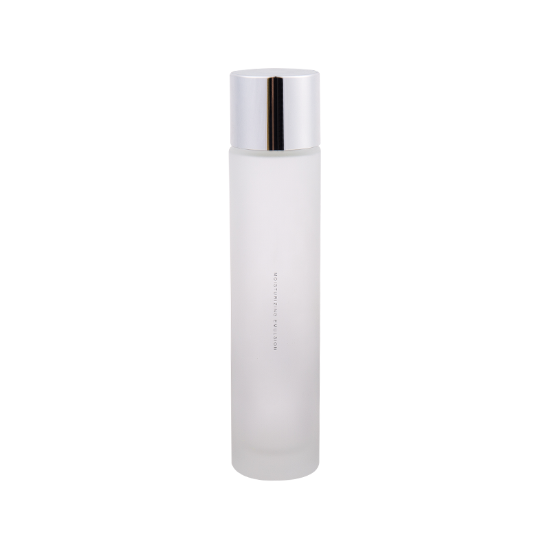 120ml yksinkertaista hopea valkoista lasivoidepulloa