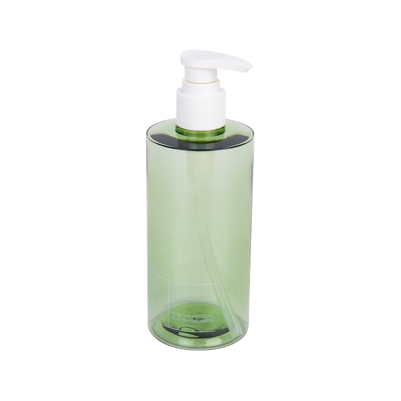 300 ml tyylikäs pitkä vihreä petg -pumppupullo