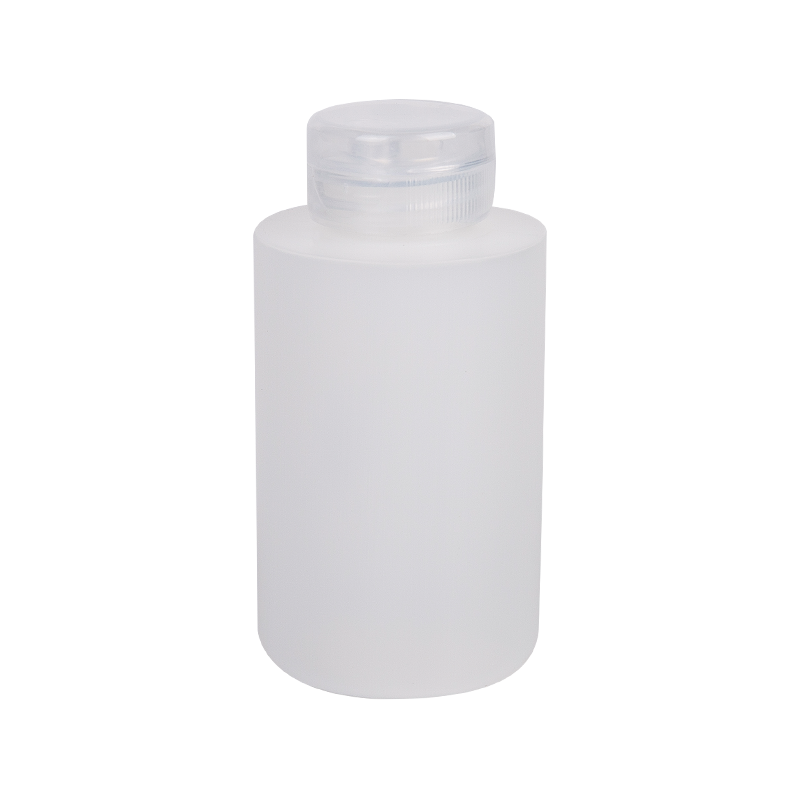 100 ml HDPE: n pyöreä pullo kirkkaalla ruuvikorkilla