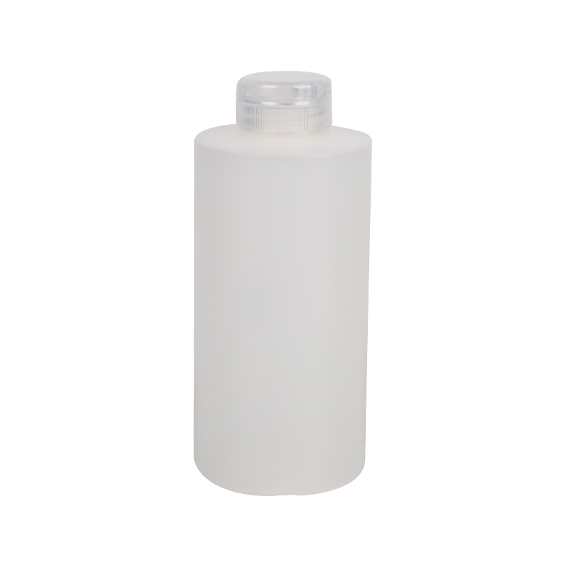 250ml HDPE -pyöreä pullo kirkkaalla ruuvikorkilla